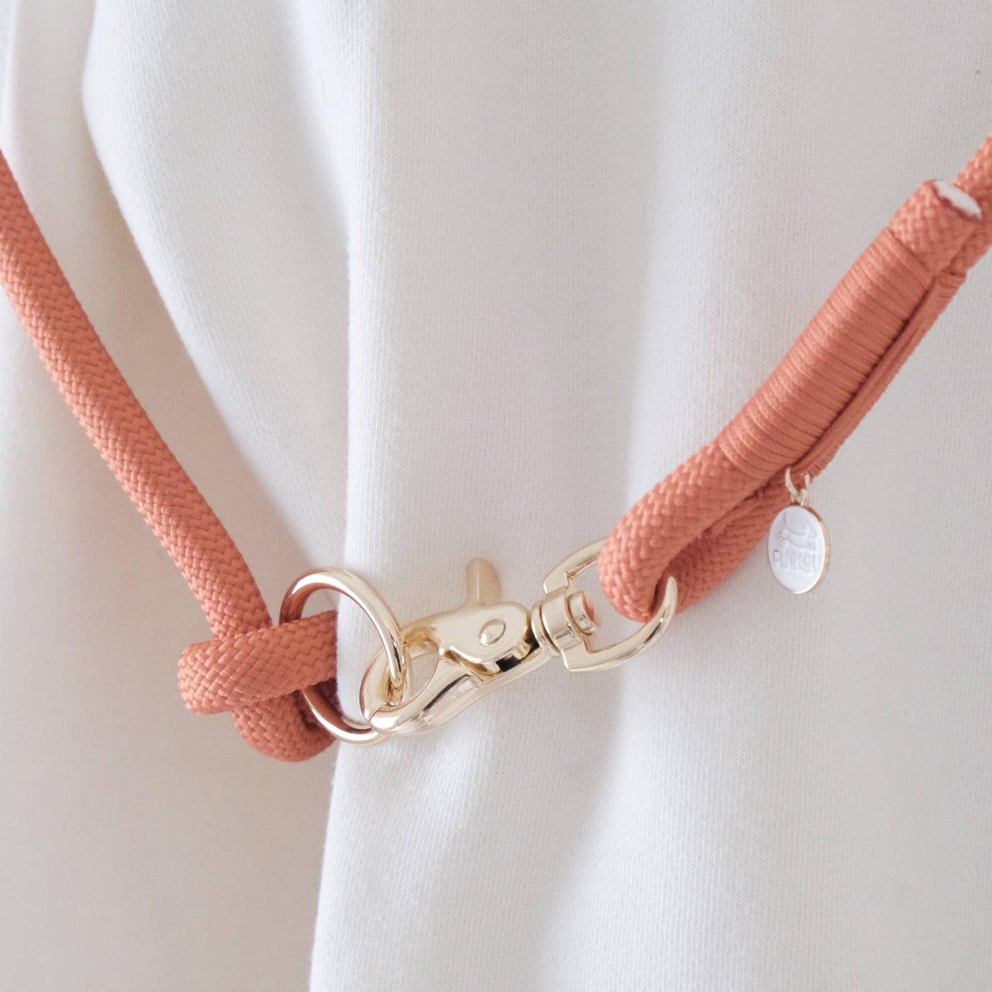 Furlou Terracotta - Hands Free Dog Braided Rope Leash