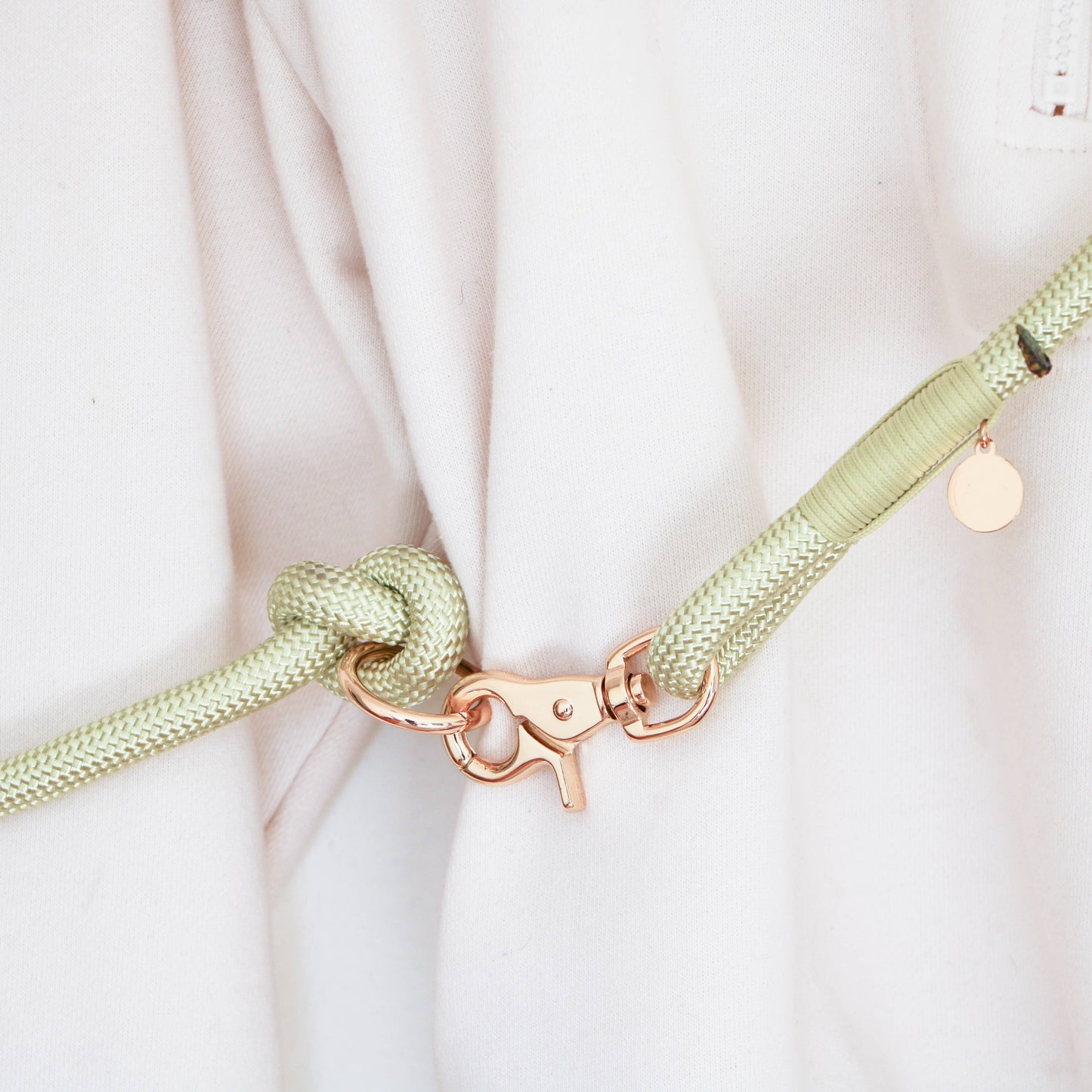 Furlou Lime Green - Hands Free Dog Braided Rope Leash