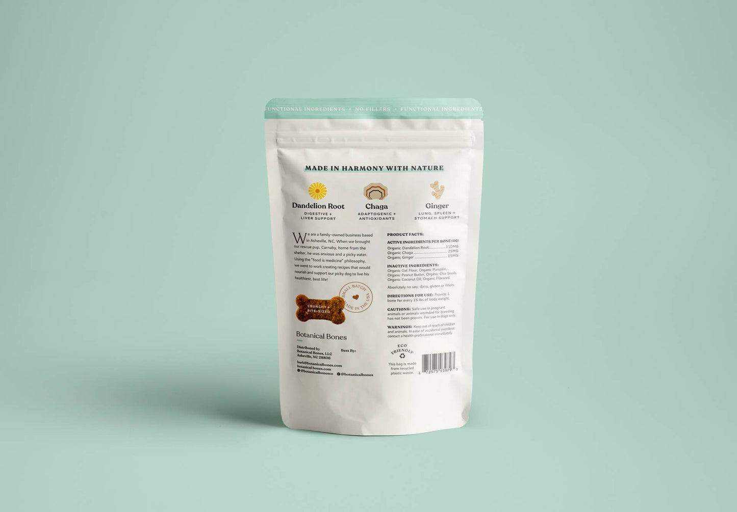 Botanical Bones | Inner Glow Cookies - All Natural, Organic Dog Treats