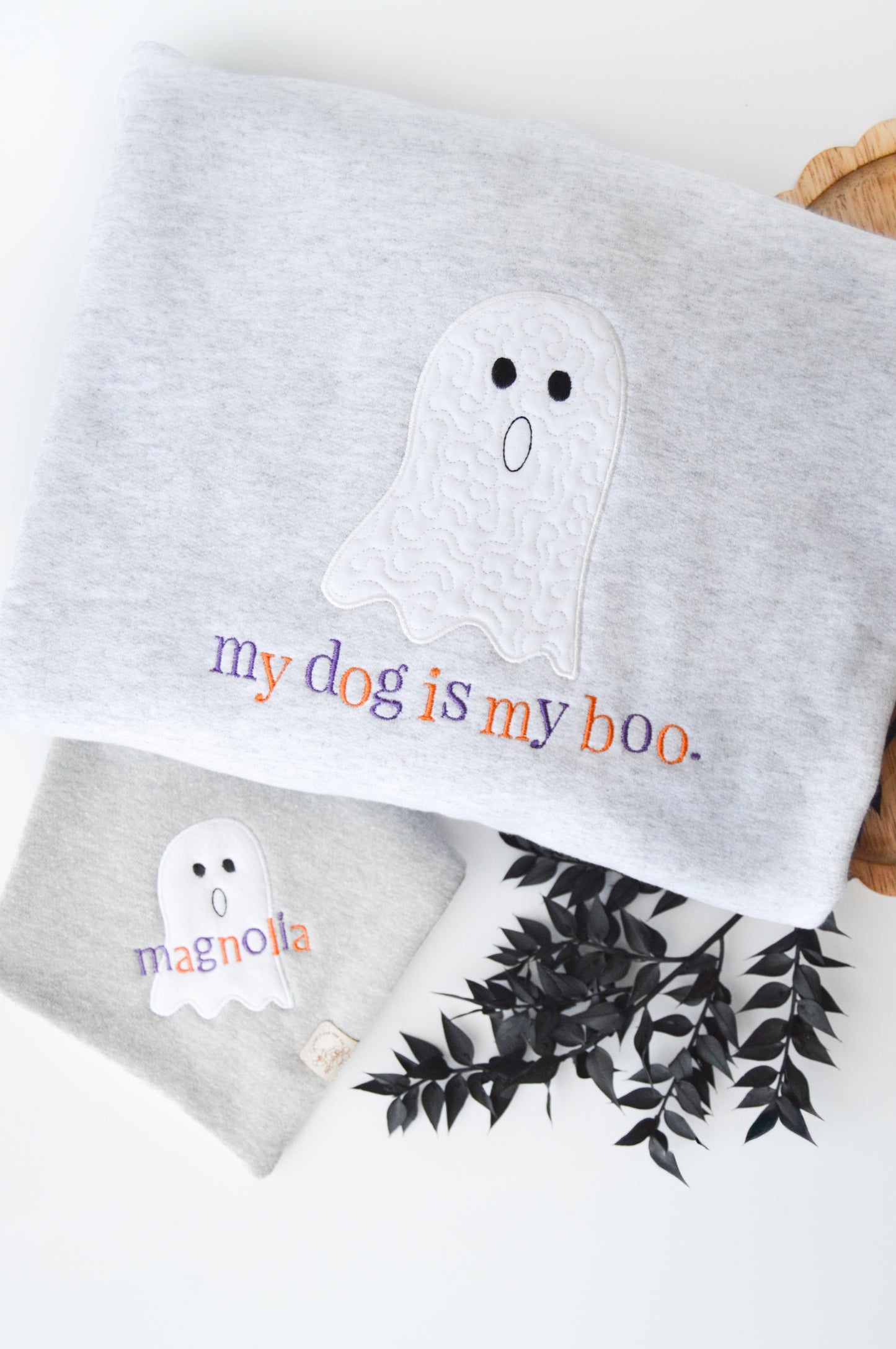 Embroidered | My Dog Is My Boo Crewneck