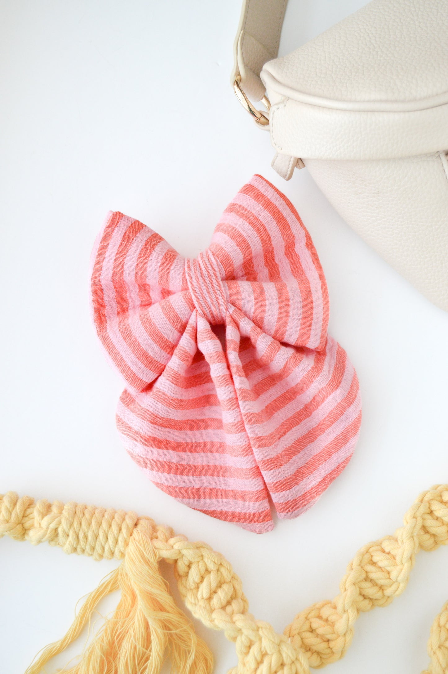 Cotton Candy Cabana Sailor Bow