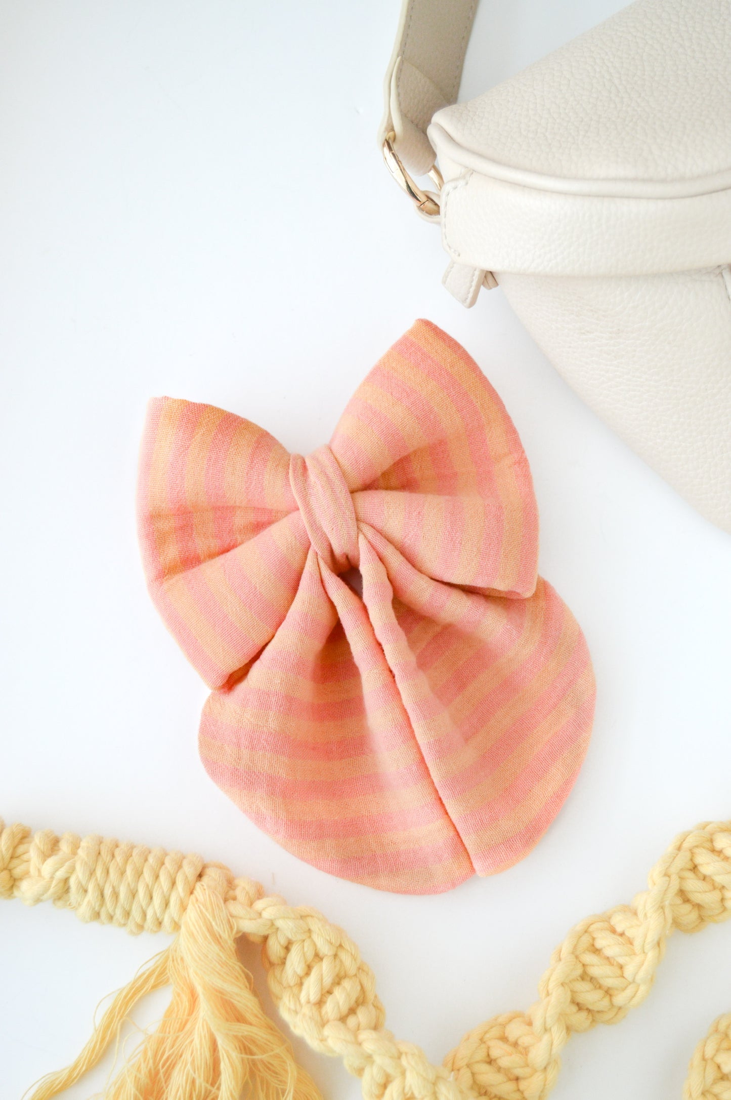 Coral Cabana Sailor Bow