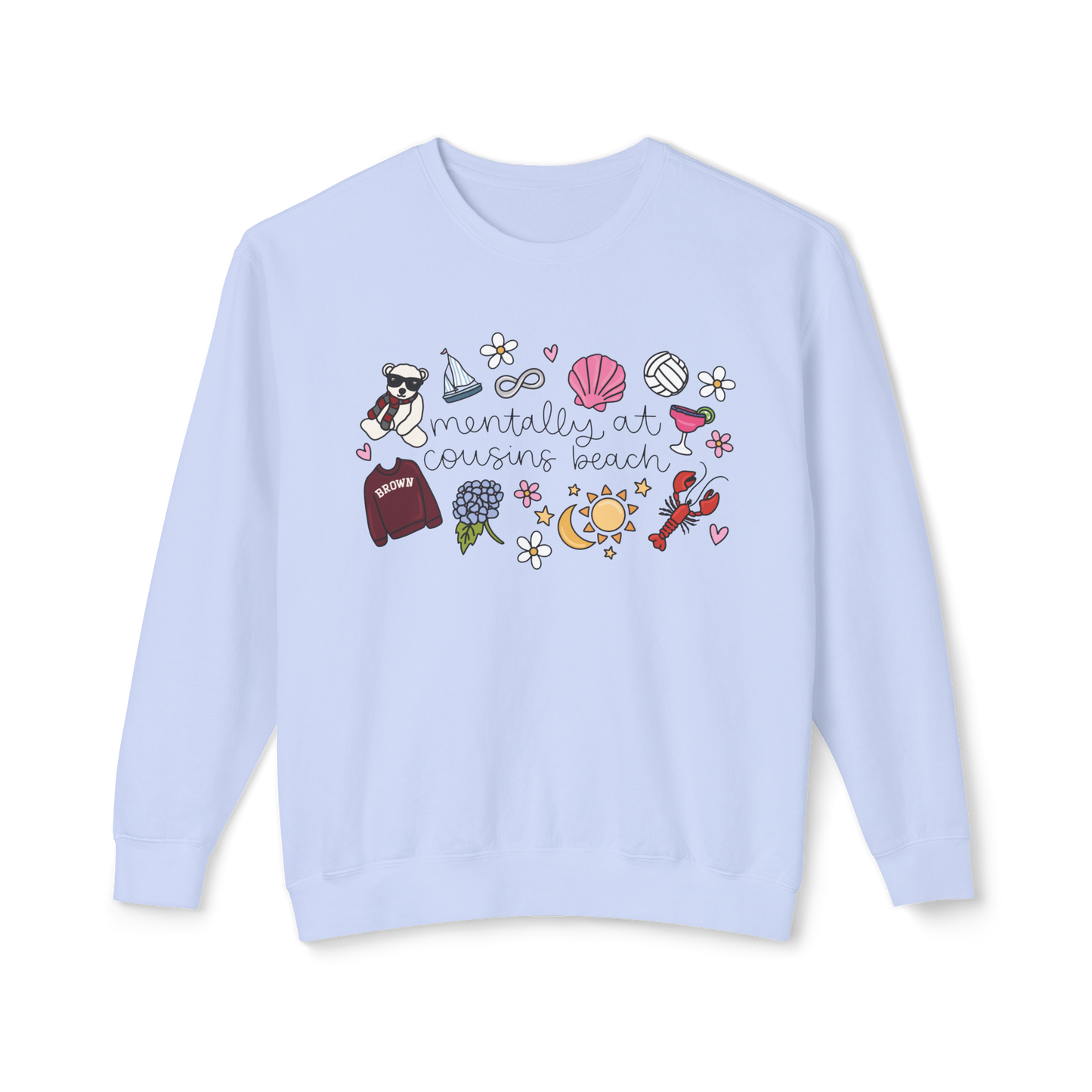 TSITP Mentally at Cousins Beach | Comfort Colors Crewneck