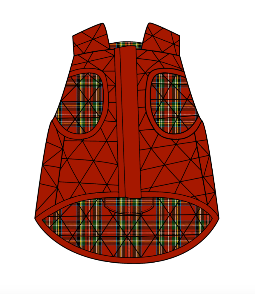 The Foggy Dog | Tartan Reversible Dog Jacket