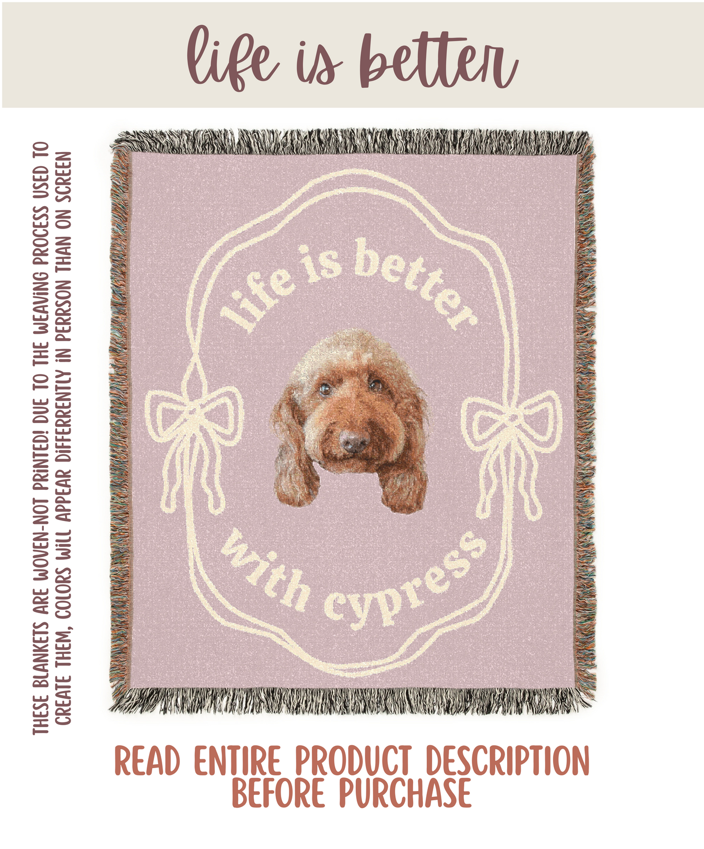 Custom Woven Blanket