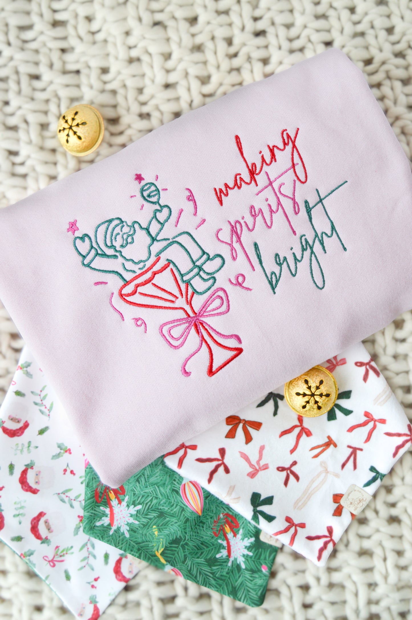 Embroidered | Making Spirits Bright Crewneck