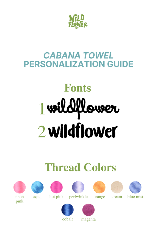 Cabana Towel Personalization Add-On