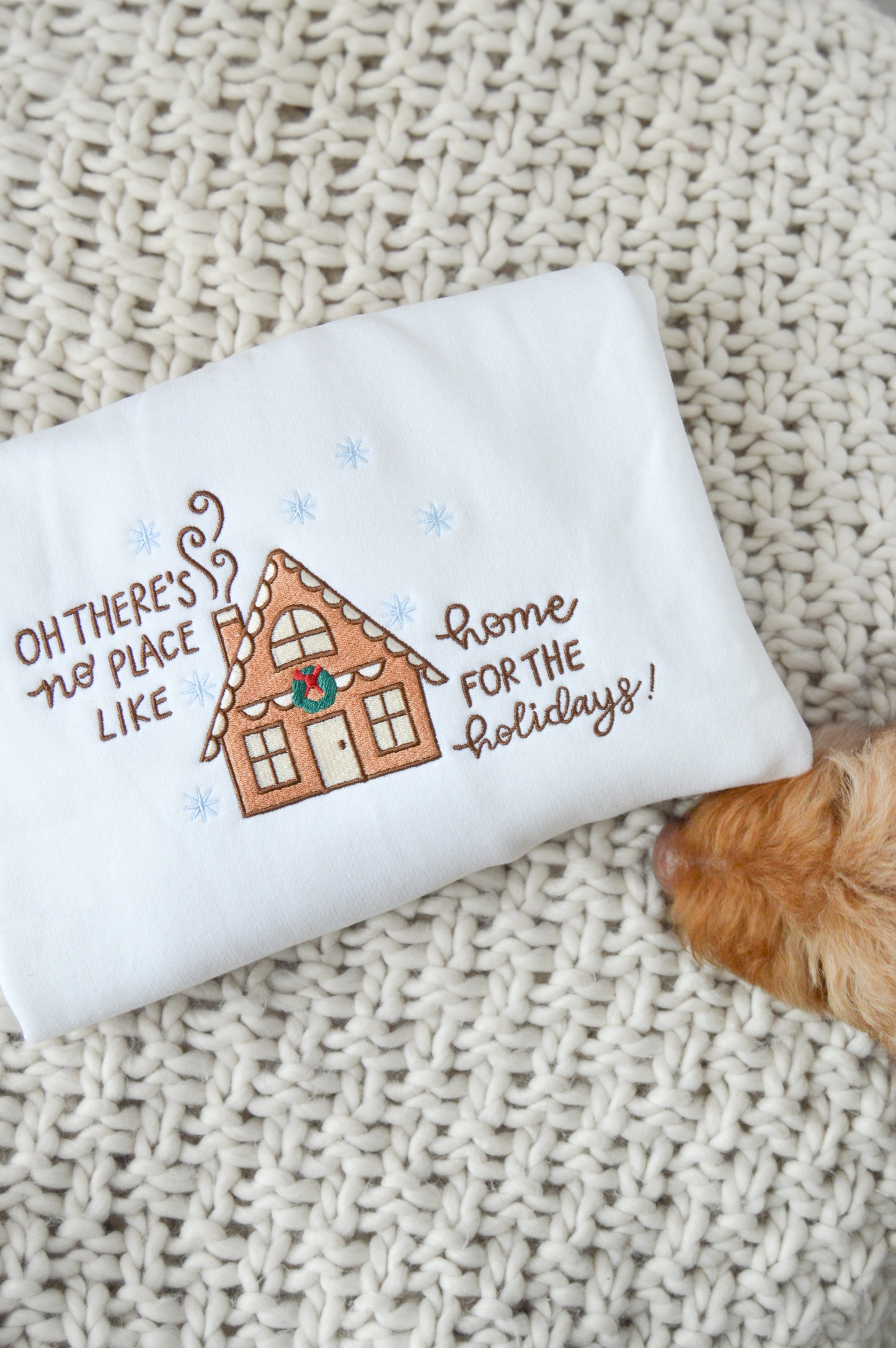 Embroidered | Home for the Holidays Crewneck