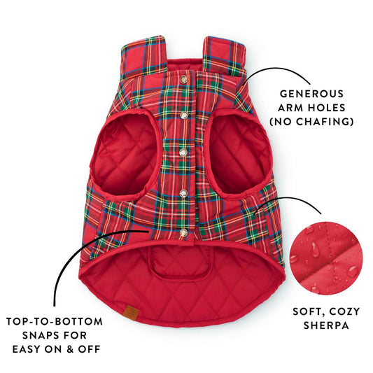The Foggy Dog | Tartan Reversible Dog Jacket