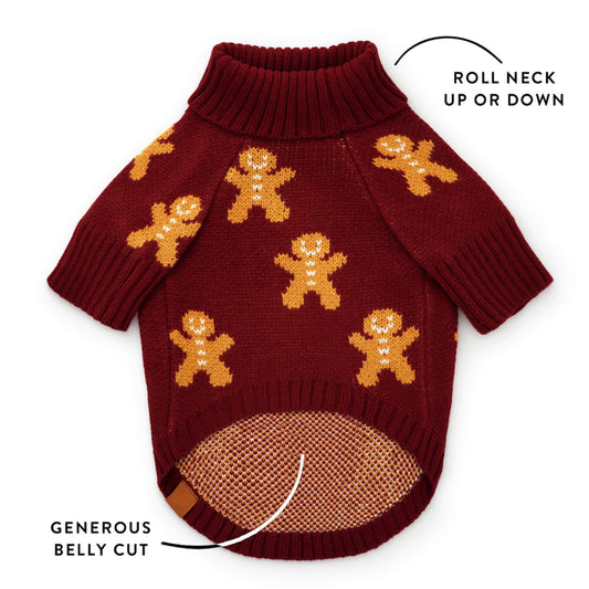 The Foggy Dog | Gingerbread Man Dog Sweater