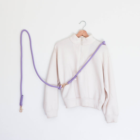 Furlou Lavender- Hands Free Dog Braided Rope Leash