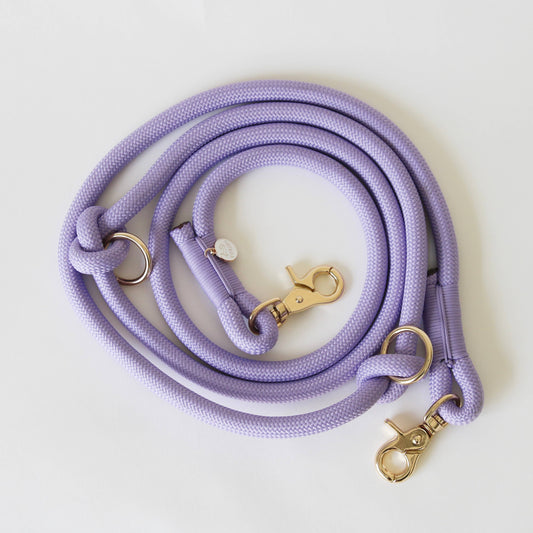 Furlou Lavender- Hands Free Dog Braided Rope Leash