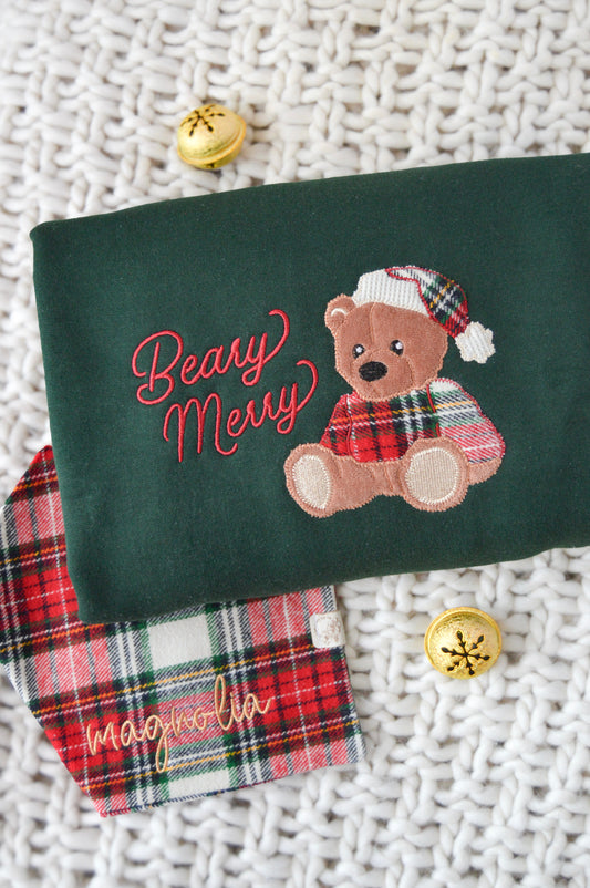 Embroidered | Beary Merry Crewneck