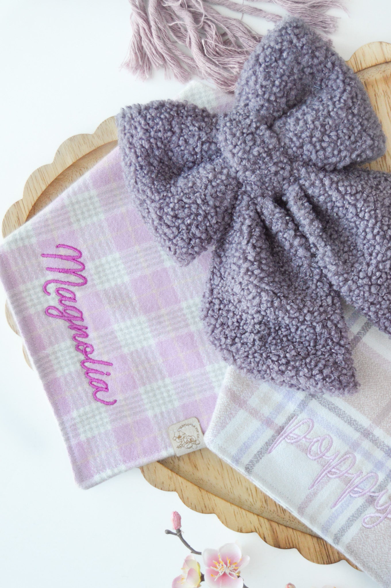 Amethyst Teddy Sailor Bow & Bow Tie