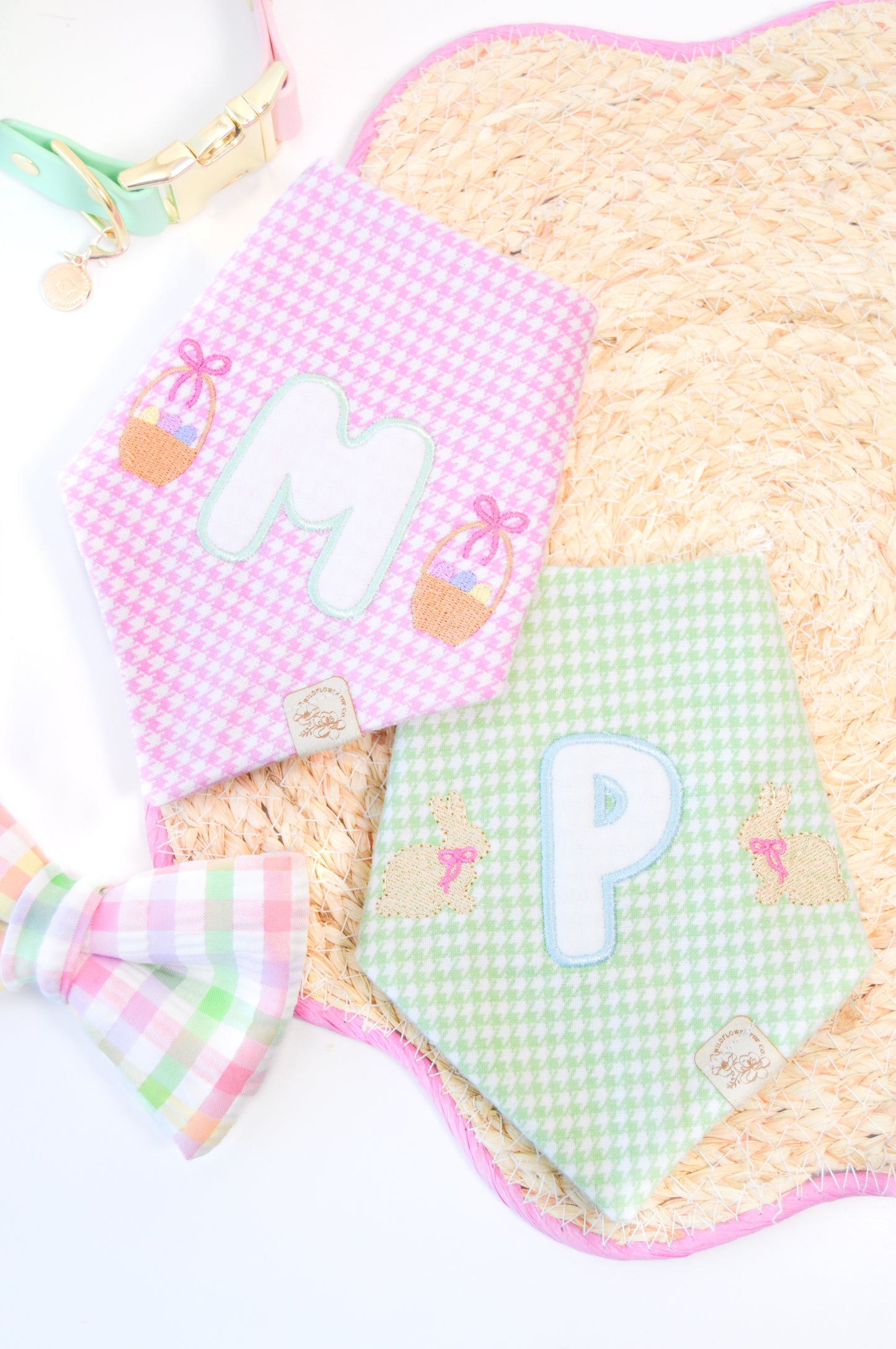 Spring Seersucker Sailor Bow & Bow Tie