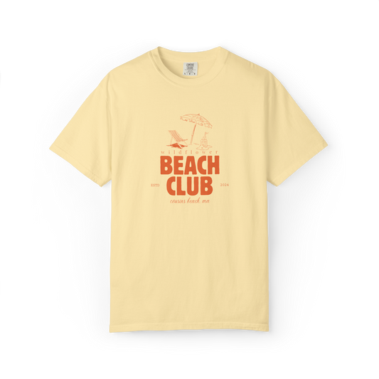Wildflower Beach Club | Comfort Colors T-Shirt (Banana)