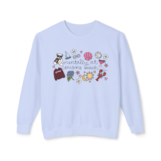 TSITP Mentally at Cousins Beach | Comfort Colors Crewneck