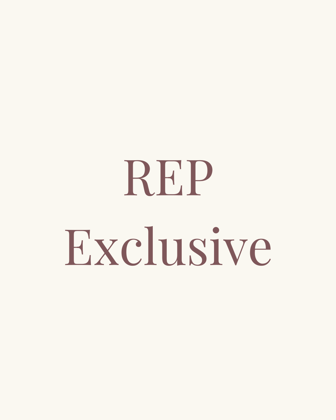 Rep Exclusive